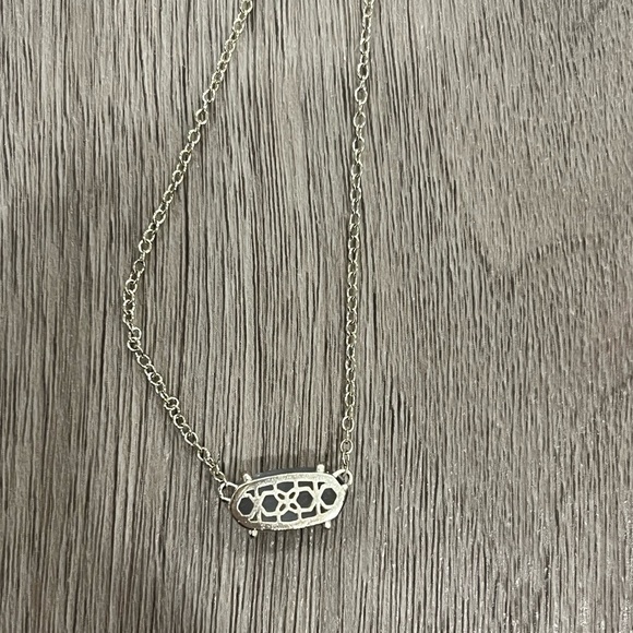 Kendra Scott Ever Slate Pendant Gold Tone Necklace - Picture 4 of 4